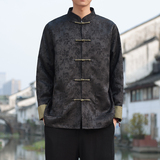 2024春夏风男装提花唐装中式盘扣汉服夹克外套C229/Y764/P100，男装夹克，电商C229
