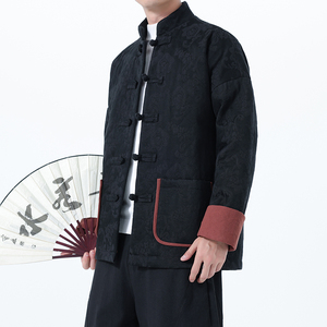2025秋冬风男装棉麻唐装汉服外套棉衣棉袄C229-Y1128-P170图片