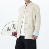 2025秋冬风男装中式唐装鹿皮绒夹克外套大码C229-Y1120-P120，男装夹克，电商C229