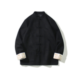 2024春夏风男装鹿皮绒刺绣复古中式唐装汉服C229/Y506/P100，男装夹克，电商C229