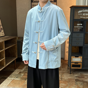 2025秋冬风男装丽丝绒唐装汉服夹克外套大码C229-Y1121-P120图片