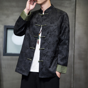 2024秋冬风男装中式盘口复古唐装汉服夹克外套C229/Y764/P100图片