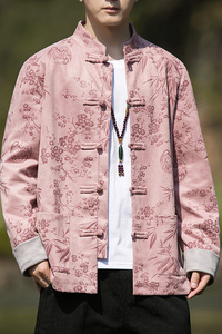 2024冬风男装鹿皮绒复古中式唐装汉服夹克外套C229/Y757/P105图片