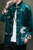 2024秋冬风男装刺绣复古唐装汉服外套夹克大码C229/Y638/P70，男装夹克，电商C229