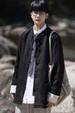 2024冬风男装鹿皮绒复古中式唐装汉服夹克外套C229/Y506/P100，男装夹克，电商C229