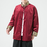 2023秋冬风男装丽丝绒唐装汉服夹克外套大码C229/Y917/P80，男装夹克，电商C229