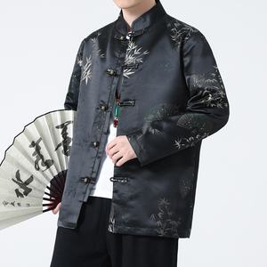 2024春夏风男装中式盘扣印花唐装汉服夹克外套C229-Y909-P110图片