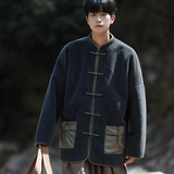 2024秋冬风男装羊羔毛中式唐装汉服棉衣棉袄C229/Y919/P140，男装棉衣，电商C229