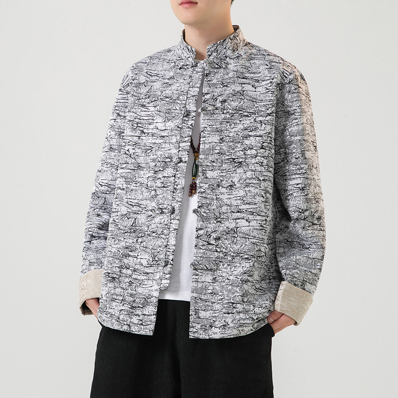 2024秋冬风男装复古盘扣中式唐装汉服夹克外套C229/Y751/P95,男装夹克,电商C229