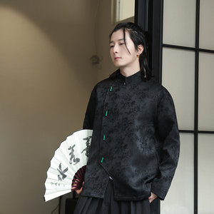 2024夏季风男装提花中式复古唐装汉服夹克外套C229-Y994-P100图片