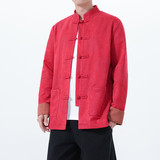 2025秋冬风男装中式唐装鹿皮绒夹克外套大码C229-Y1120-P120，男装夹克，电商C229