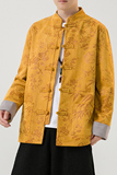 2024秋风男装鹿皮绒复古中式唐装汉服夹克外套C229/Y757/P105，男装夹克，电商C229