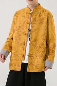 2024秋风男装鹿皮绒复古中式唐装汉服夹克外套C229/Y757/P105图片