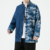 2023春夏新款风男装牛仔夹克外套唐装汉服大码C229/Y725/P90，男装夹克，电商C229