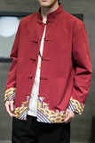2024春夏新款风男装复古刺绣唐装汉服夹克外套C229/Y631/P80，男装民族服装，电商C229