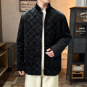 2025秋冬风男装丽丝绒棉衣棉袄外套男大码C229-Y1127-P160图片