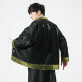 2024秋冬风男装冰丝唐装汉服撞色夹克外套大码C229/Y915/P85，男装夹克，电商C229