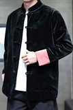 2025秋冬风男装丽丝绒唐装汉服夹克外套大码C229-Y1115-P120，男装夹克，电商C229