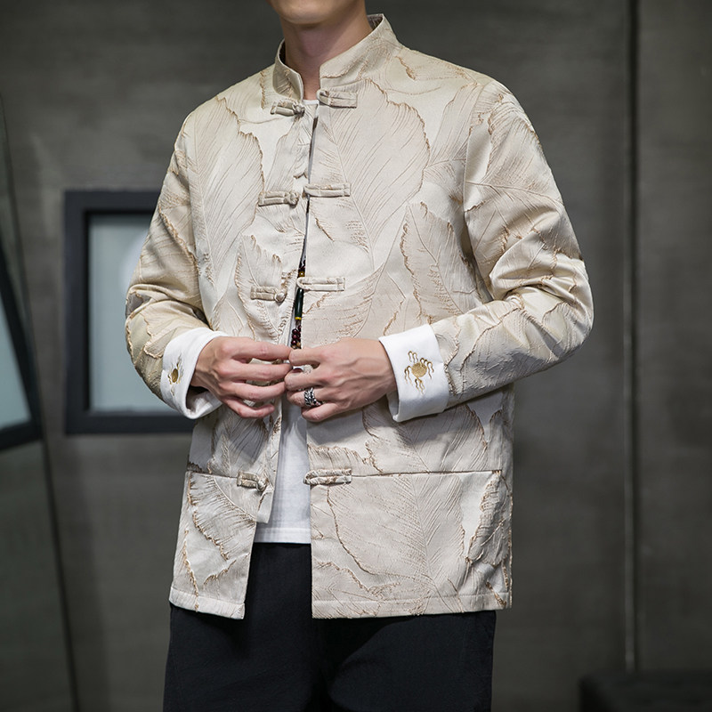 2024秋冬风男装刺绣中式盘扣唐装汉服夹克外套C229/Y778/P115,男装夹克,电商C229