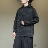 2024春夏风男装冰丝唐装中式汉服长袖衬衫衬衣C229-Y997-P80，男装衬衫，电商C229