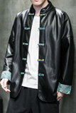 2024秋风男装皮衣夹克外套盘扣复古唐装汉服C229/Y711/P105，男装皮衣，电商C229