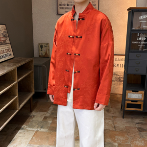 2025秋冬风男装冰丝唐装汉服夹克外套大码中式C229/Y771/P100图片