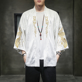 2024夏季风男装冰丝刺绣唐装汉服披风斗篷外套C229/F405/P60，男装民族服装，电商C229