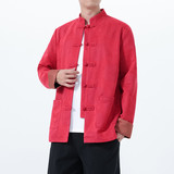 2025秋冬风男装中式唐装鹿皮绒夹克外套大码C229-Y1120-P120，男装夹克，电商C229