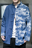 2023春夏新款风男装牛仔夹克外套唐装汉服大码C229/Y725/P90，男装夹克，电商C229