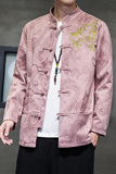 2024秋风男装鹿皮绒复古中式唐装汉服夹克外套C229/Y756/P105，男装夹克，电商C229