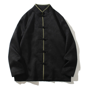 2025秋冬风男装唐装汉服提花夹克外套大码宽松C229-Y992-P100图片