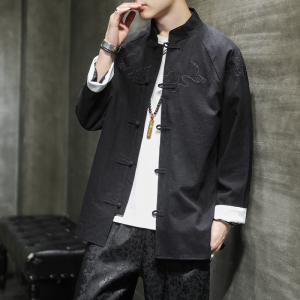 2024秋冬新款风男装刺绣唐装汉服夹克外套中式C229/Y36/P80