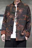 2024秋冬风男装印花中式唐装复古汉服夹克外套C229/Y768/P100，男装夹克，电商C229