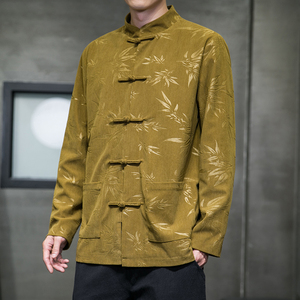 2024秋冬风男装盘扣复古中式唐装汉服夹克外套C229/Y788/P105图片