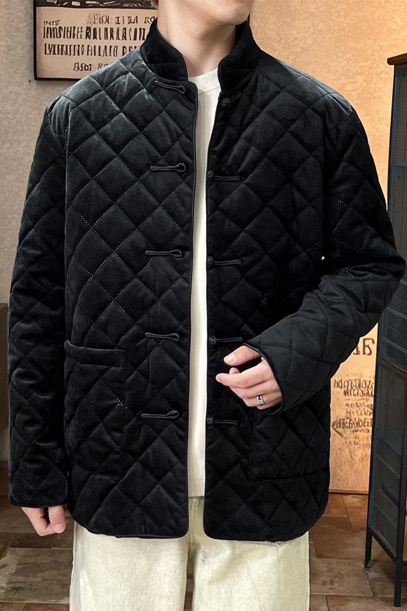 2025秋冬风男装丽丝绒棉衣棉袄外套男大码C229-Y1127-P160,男装棉衣,电商C229