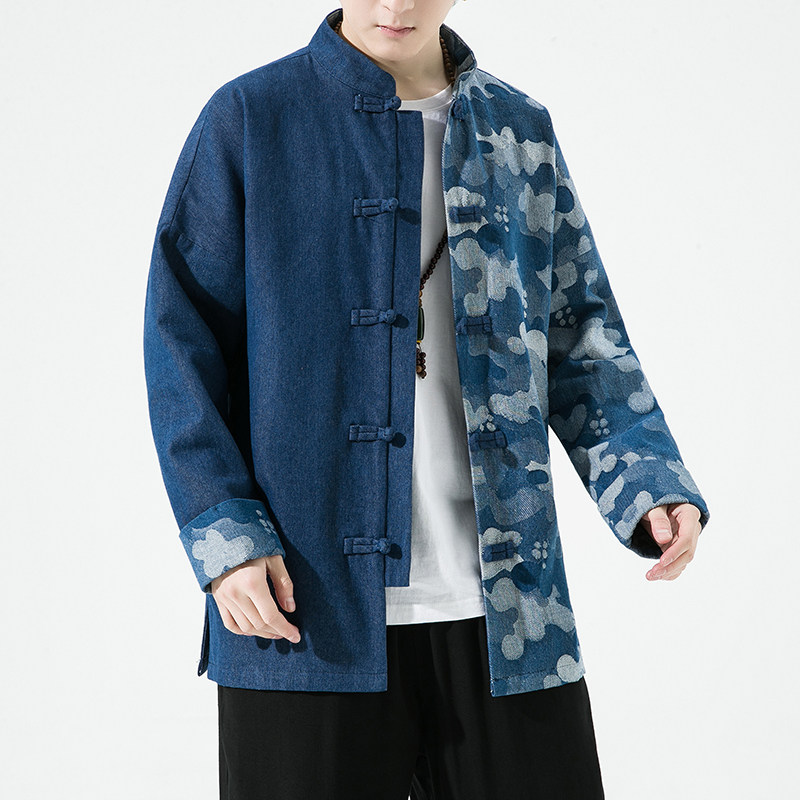 2023春夏新款风男装牛仔夹克外套唐装汉服大码C229/Y725/P90,男装夹克,电商C229