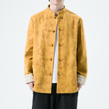 2024春夏风男装鹿皮绒提花唐装汉服夹克外套C229/Y718/P105，男装夹克，电商C229