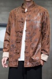 2024秋冬风男装印花提花中式唐装汉服夹克外套C229/Y757/P105，男装夹克，电商C229