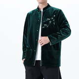 2025秋冬风男装刺绣唐装汉服夹克外套大码C229-Y1118-P115，男装夹克，电商C229