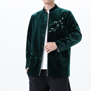 2025秋冬风男装刺绣唐装汉服夹克外套大码C229-Y1118-P115图片