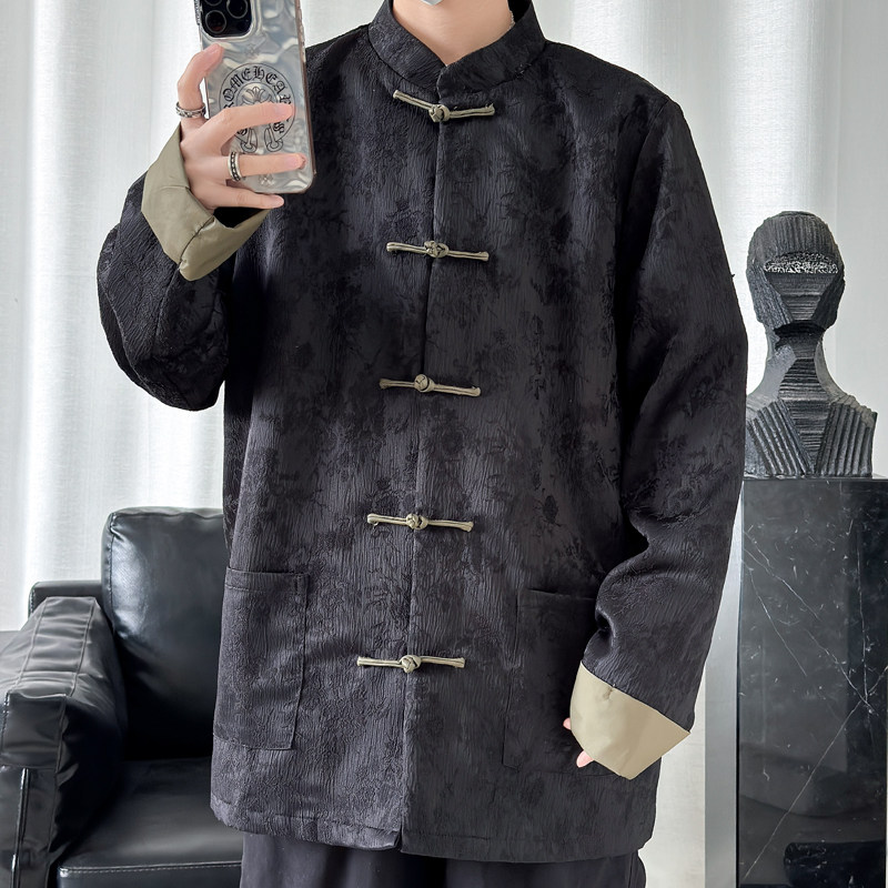 2024春夏风男装中式冰丝提花唐装汉服夹克外套C229/Y764/P100,男装夹克,电商C229