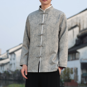 2024春夏风男装提花中式唐装汉服夹克外套C229-Y992-P100图片