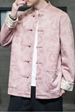 2023风男装鹿皮绒夹克刺绣唐装汉服夹克外套C229/Y718/P105，男装夹克，电商C229