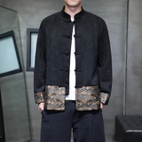 2025秋冬风男装唐装汉服中式夹克外套大码C229/Y1086/P120，男装夹克，电商C229