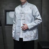 2025秋冬风男装提花唐装汉服夹克外套大码C229-Y1053-P120，男装夹克，电商C229