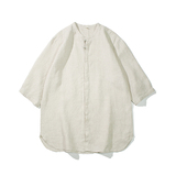 2024夏季风男装棉麻亚麻唐装汉服五分短袖衬衫C229/Y602/P55，男装衬衫，电商C229