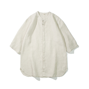 2024夏季风男装棉麻亚麻唐装汉服五分短袖衬衫C229/Y602/P55图片