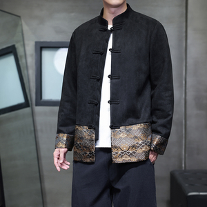 2025秋冬风男装唐装汉服中式夹克外套大码C229/Y1086/P120图片