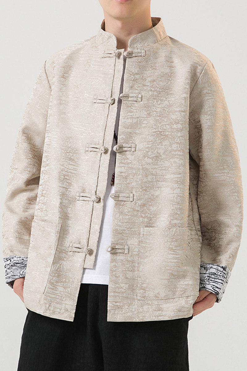 2024秋冬风复古盘扣夹克外套中式唐装汉服外套C229/Y751/P95,男装夹克,电商C229