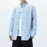 2025秋冬风男装丽丝绒唐装汉服夹克外套大码C229-Y1121-P120，男装夹克，电商C229